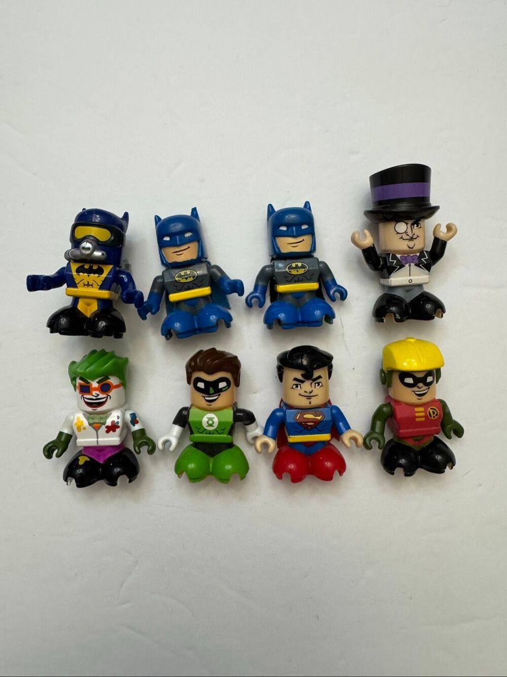 Fisher Price TRIO DC Comics Batman Robin Joker Penguin Superman Green Lantern